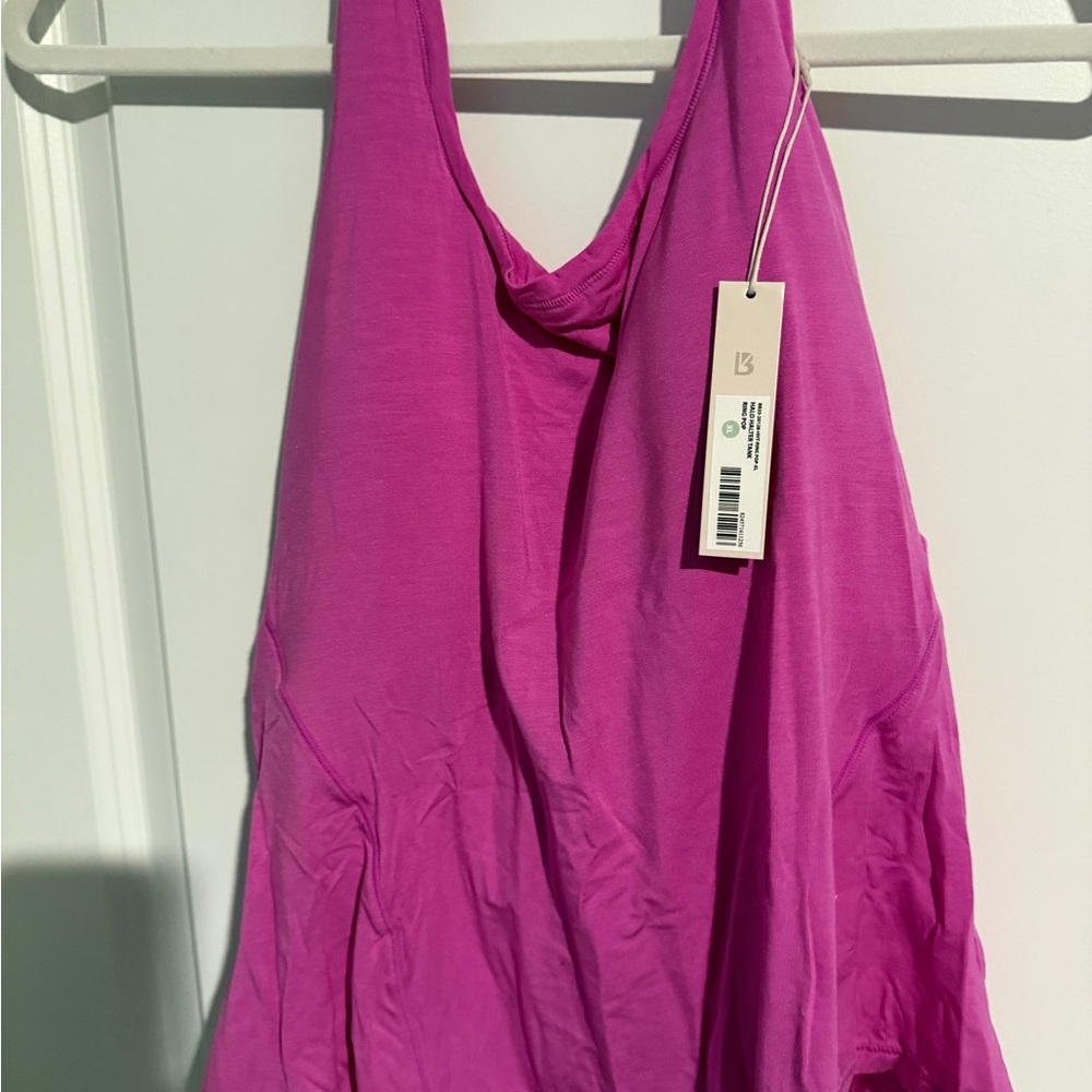 NWT Buffbunny Collection halo halter tank built in bra shelf/pads ring pop XL